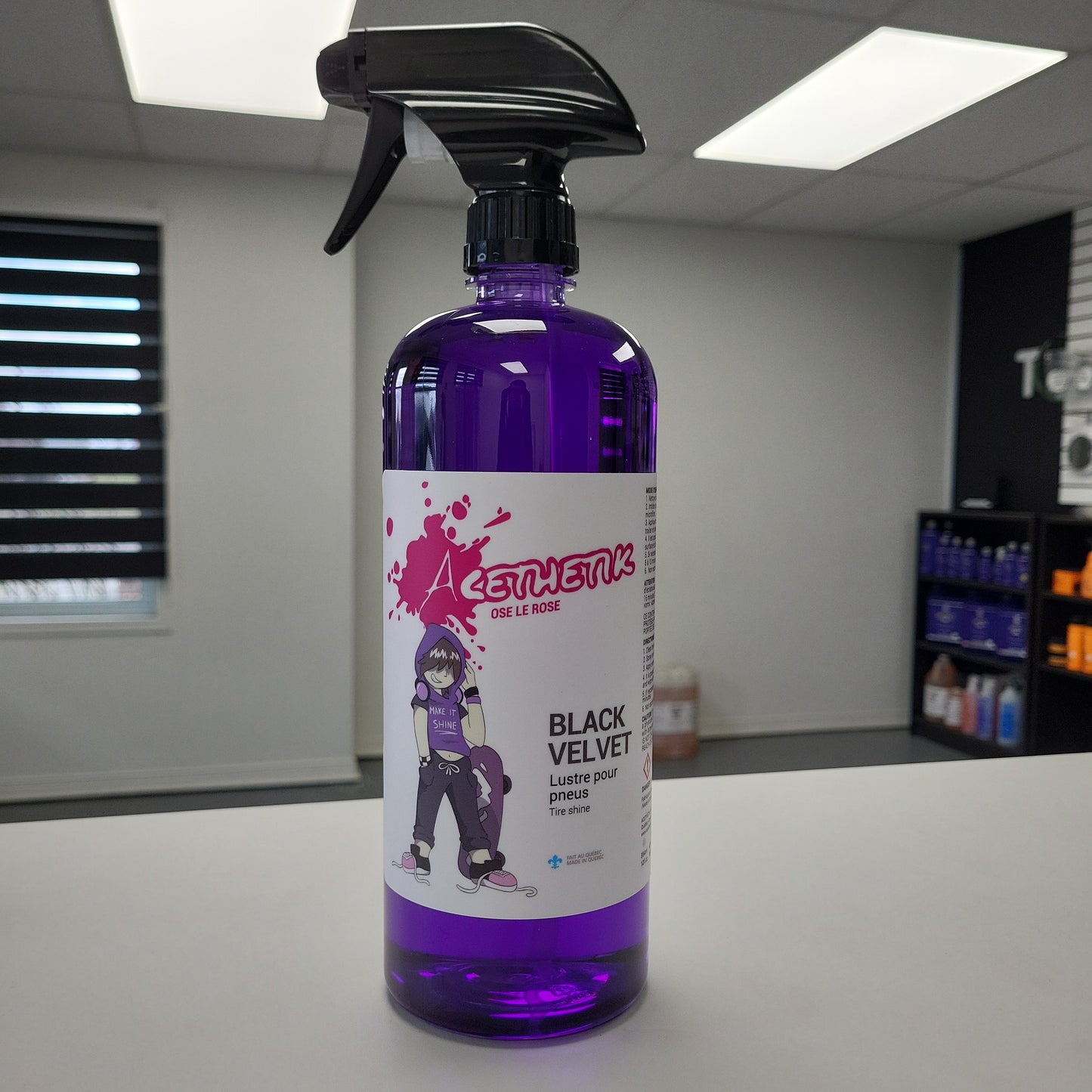 Acethetik-Black Velvet lustre à pneu/plastiques extérieur