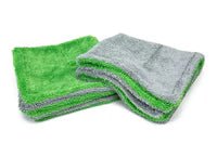 AUTOFIBER [DREADNOUGHT JR.] MICROFIBER DOUBLE TWIST PILE DETAILING TOWEL (16 IN. X 16 IN., 1100GSM) - 2 PACK - Gagnon Esthétique