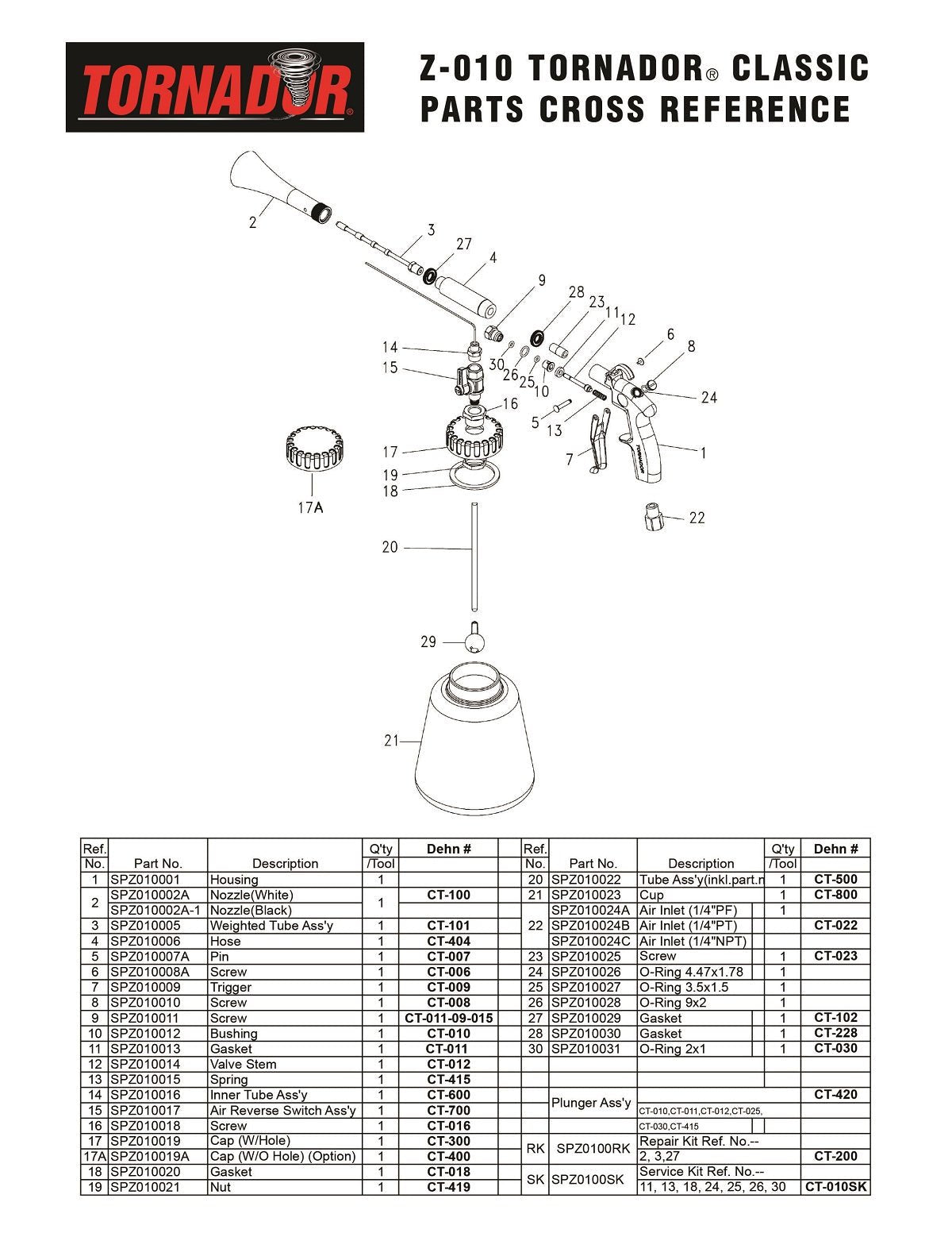 Tornador CT - 101 tube avec poid - Gagnon Esthétique